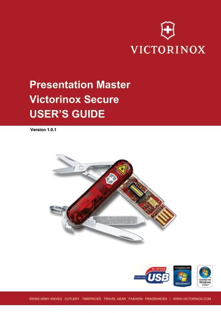Presentation Master Victorinox Secure USER'S GUIDE