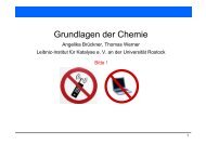 Grundlagen der Chemie - Leibniz-Institut für Katalyse