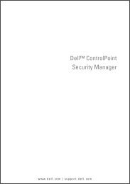 About Dell™ ControlPoint Security Manager - Dell Support