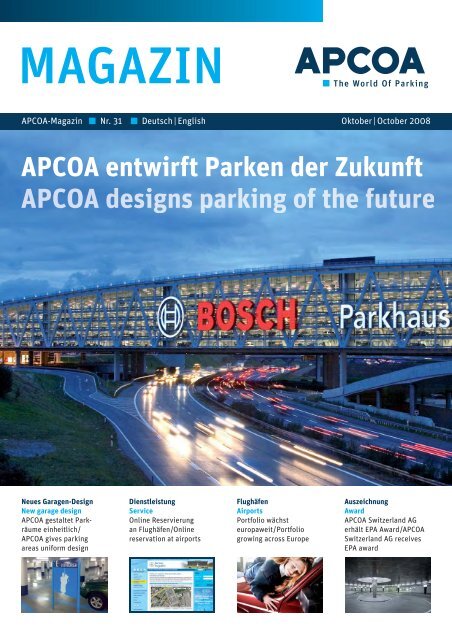 APCOA entwirft Parken der Zukunft