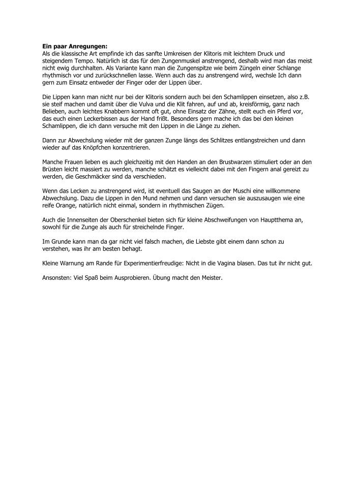 Frauen Oral befriedigen - Anleitung - eBooks und Software ...
