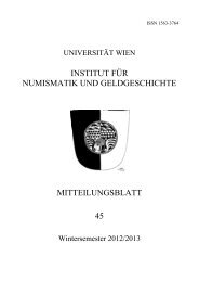 45 / 2012 - Institut für Numismatik und Geldgeschichte - Universität ...
