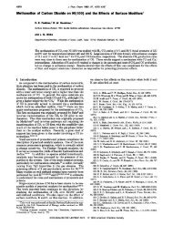 Methanation of Carbon Dioxide on Ni(100) - Department of Chemistry