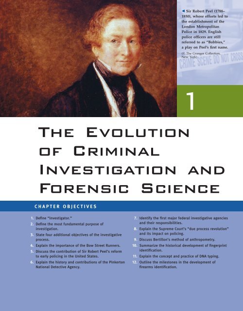 The Evolution of Criminal Investigation and Forensic Science