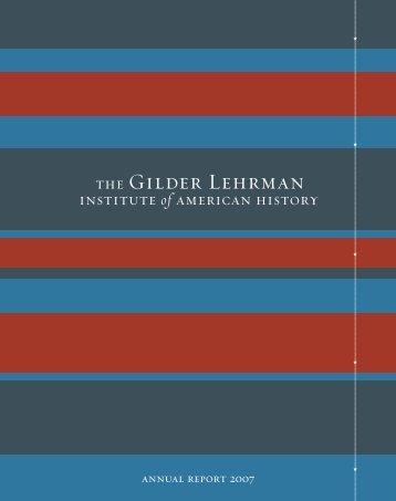 Appendix - The Gilder Lehrman Institute of American History