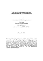 The NBER Patent Citations Data File: Lessons, Insights - Brandeis ...