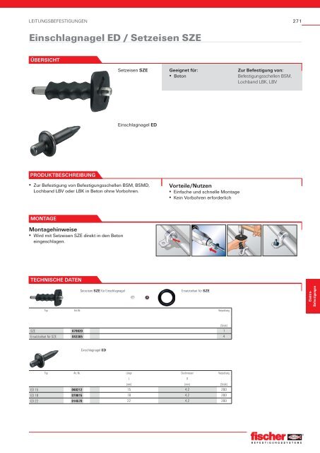 Elektro - Befestigungen - Fischer