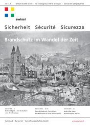 Sicherheit Sécurité Sicurezza Brandschutz im Wandel der Zeit - Swissi