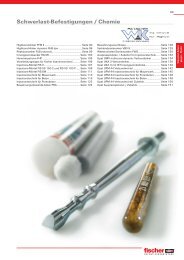 Schwerlast-Befestigungen / Chemie