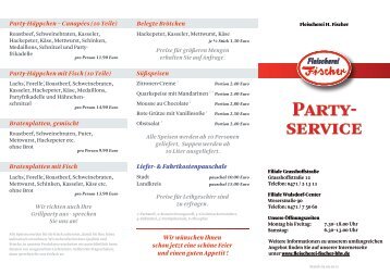 Partyservice - Fleischerei Fischer Bremerhaven