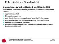 Echtzeit-BS vs. Standard-BS