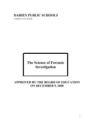 Forensic Investigation Curriculum (pdf) - Darien Public Schools