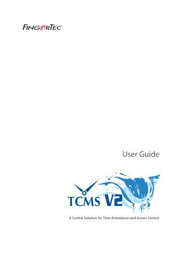 TCMS V2 Software User Manual - FingerTec
