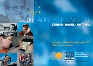 30 JAHRE STIFTUNG FST - Stiftung für elektronische Hilfsmittel FST