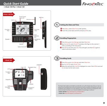 Quick Start Guide - FingerTec