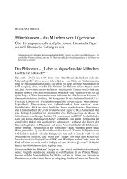 das Märchen vom Lügenbaron - Münchhausen - Bibliothek