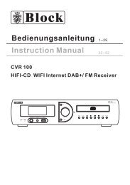 Bedienungsanleitung CVR-100 - Block