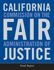 Final Report - California Commission on the Fair Administration of ...