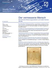 Der vermessene Mensch - Deutsche Bank Research