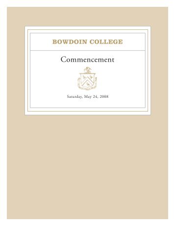 Commencement - Bowdoin College