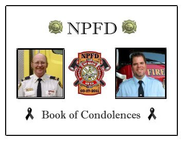 Book of Condolences - North Perth Fire Service