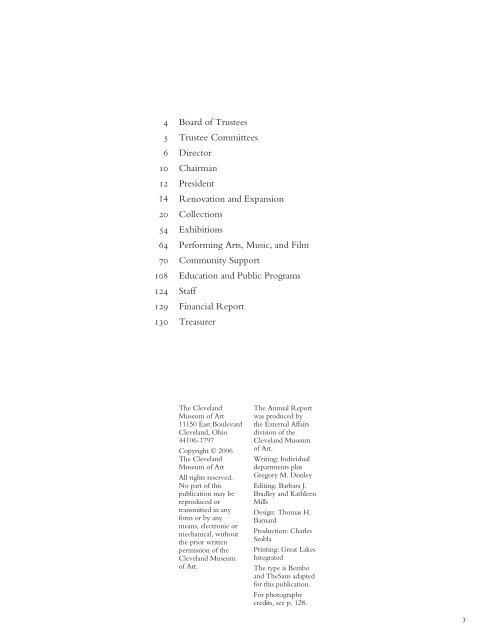 Annual Report (10.1 MB PDF) - Cleveland Museum of Art