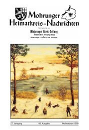 88. Ausgabe - Mohrungen