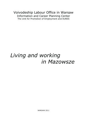 Living and working in Mazowsze