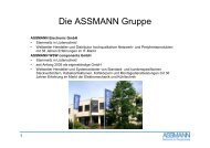 Die ASSMANN Gruppe - ASSMANN Electronic GmbH