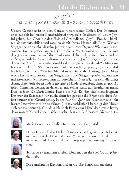 Gemeindebrief (April 2012) - Ev. St.-Viti-Gemeinde Heeslingen