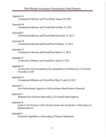 Related Appendices - Florida State Courts