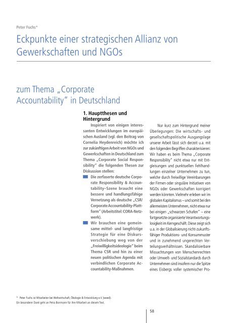 Corporate Accountability - Nord-Süd-Netz