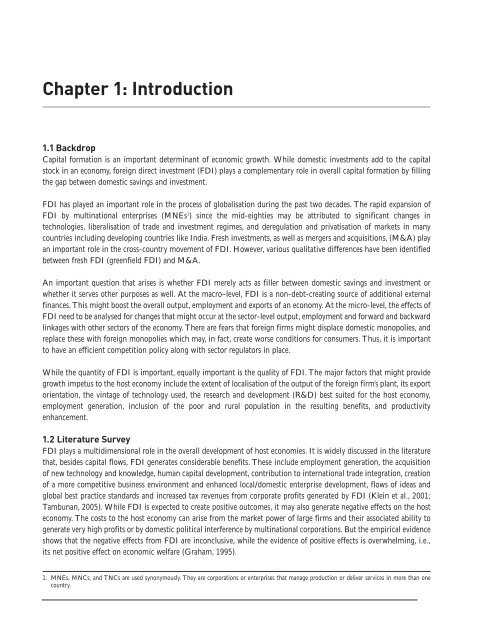 fdi in india and its growth linkages - Department Of Industrial Policy ...