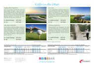 Flyer Golfferien Abu Dhabi - REISEBAR