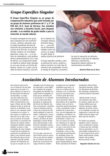 Revista del instituto. - IES Juan de Herrera - Comunidad de Madrid