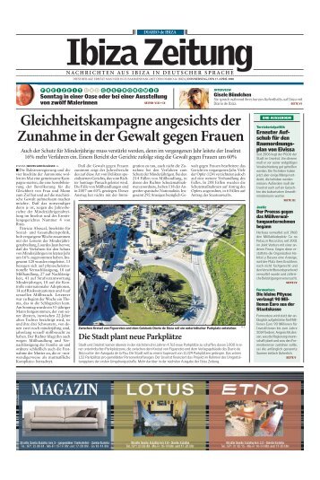 Gleichheitskampagne angesichts der Zunahme in ... - Diario de Ibiza