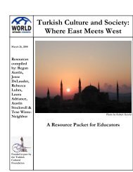 Turkish Culture and Society - World Affairs Council