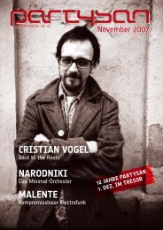 Cristian Vogel narodniki Malente - Partysan