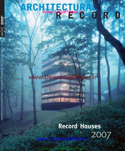 Architectural Record 2007 04 Pdf