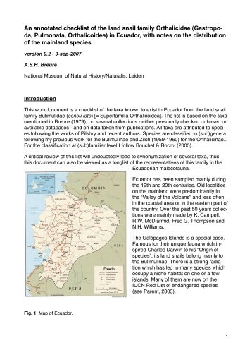 An annotated checklist of the land snail family - Xs4all