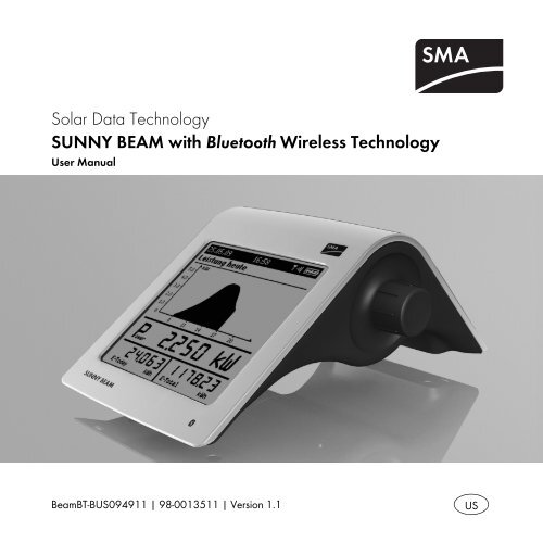 SUNNY BEAM with Bluetooth® Wireless Technology ... - AltE Store
