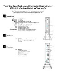 Technical Specification and Connector Description of IGEL-UD 3 ...