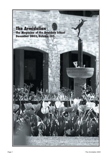 Armidalian 2003, go.indd - The Armidale School