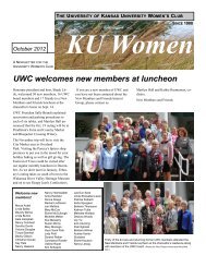 UWC welcomes new members at luncheon - University of Kansas