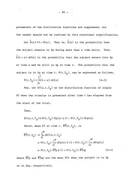 A two-state model of simple reaction time