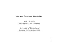 introduction to Gentzen's life and work - the School of Computer ...