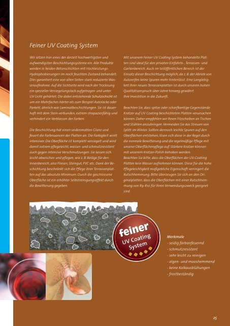 Katalog 2012 - Feiner Betonwerk GmbH & Co. KG