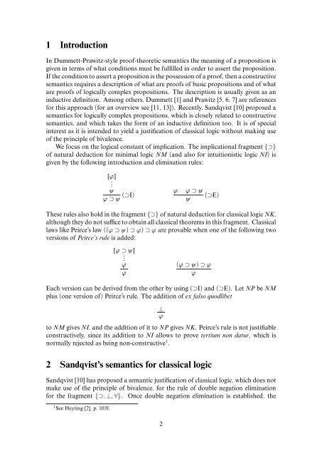 Constructive semantics and the validity of Peirce's law