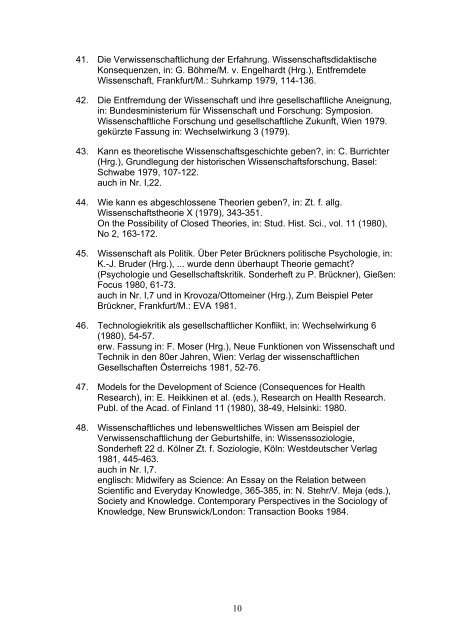 1 Prof. Dr. G. Böhme Publikationsverzeichnis I. Bücher - Institut für ...