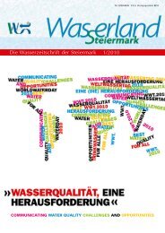 Die Wasserzeitschrift der Steiermark 1/2010 - Wasserland Steiermark